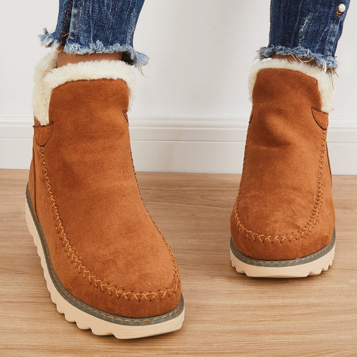 Dame Slip-On Støvletter med Plateau