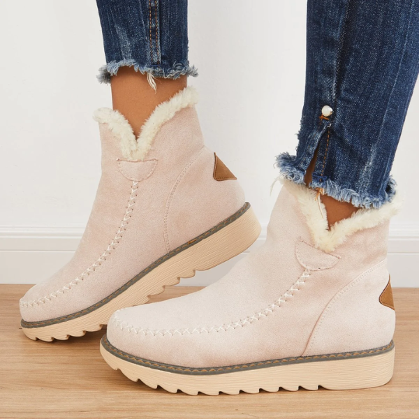 Dame Slip-On Støvletter med Plateau