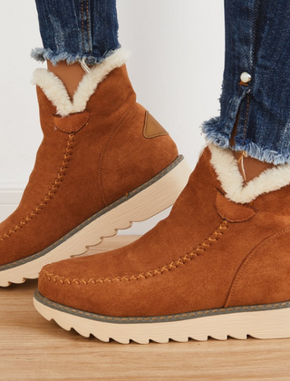 Dame Slip-On Støvletter med Plateau
