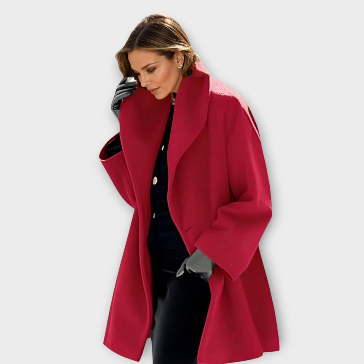 Dame Oversized Frakke til Vinteren