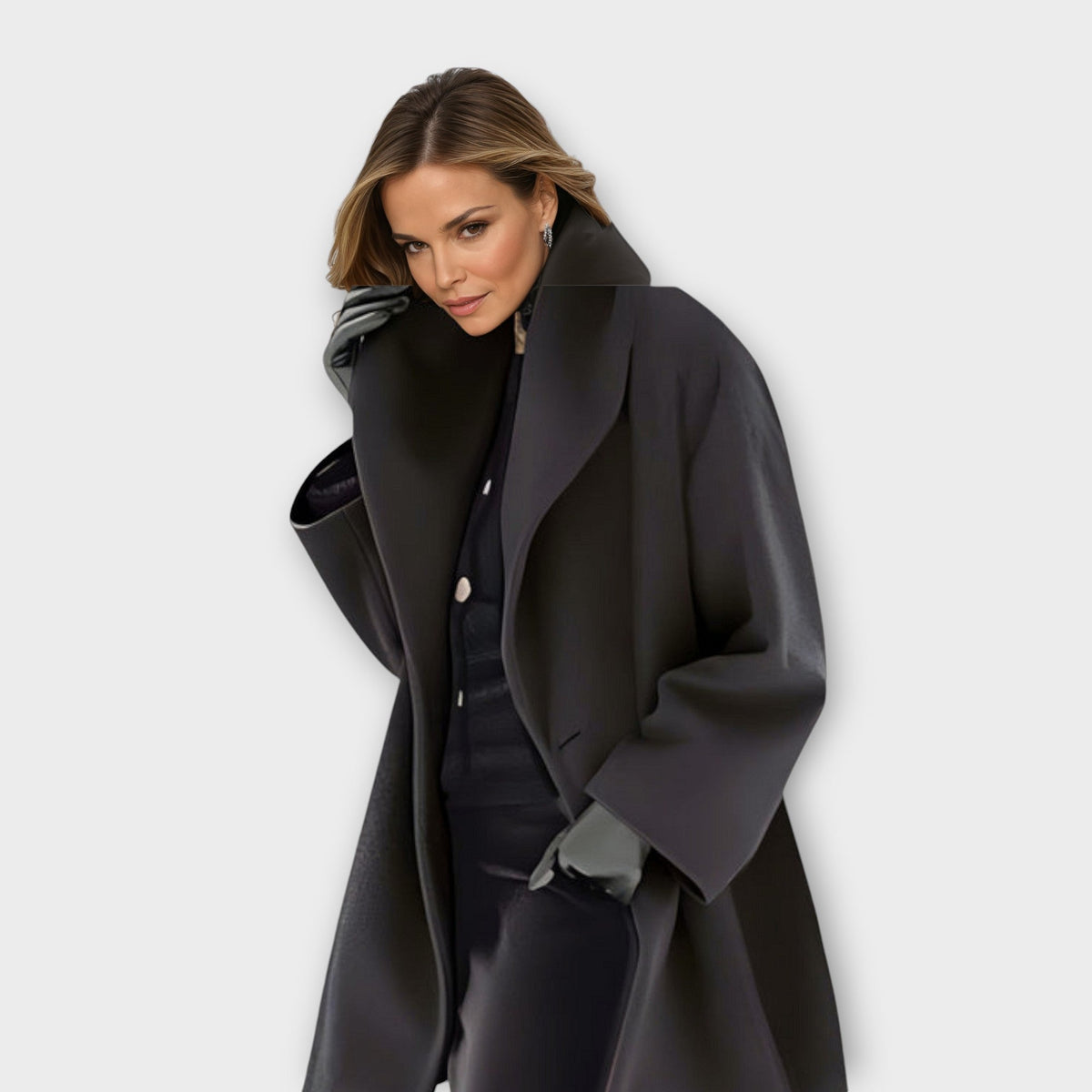 Dame Oversized Frakke til Vinteren