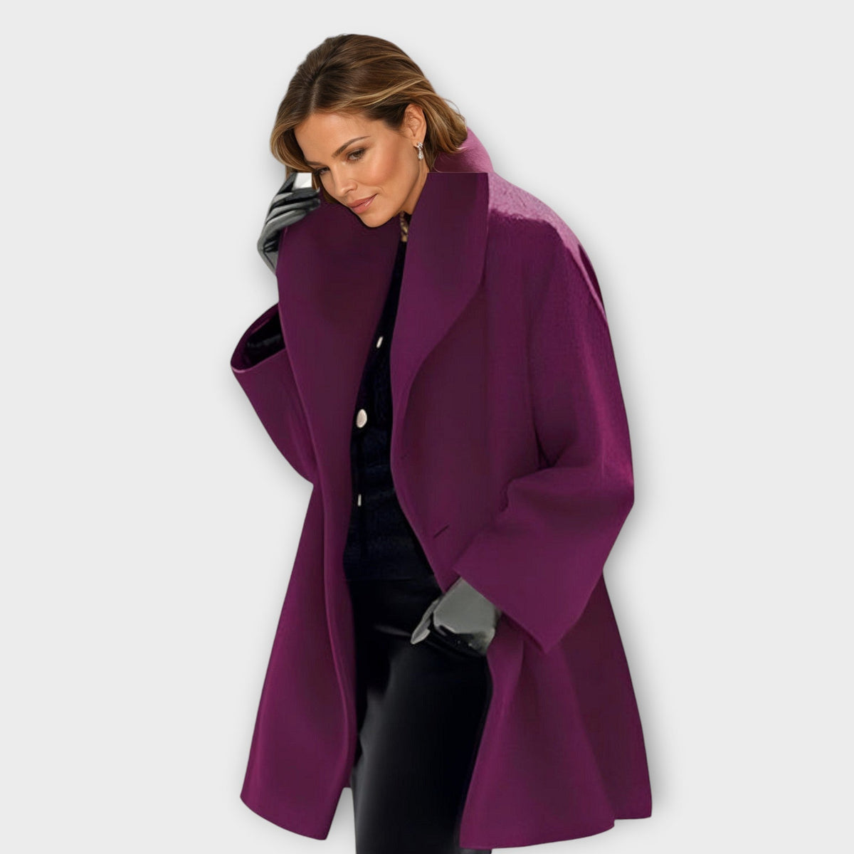 Dame Oversized Frakke til Vinteren