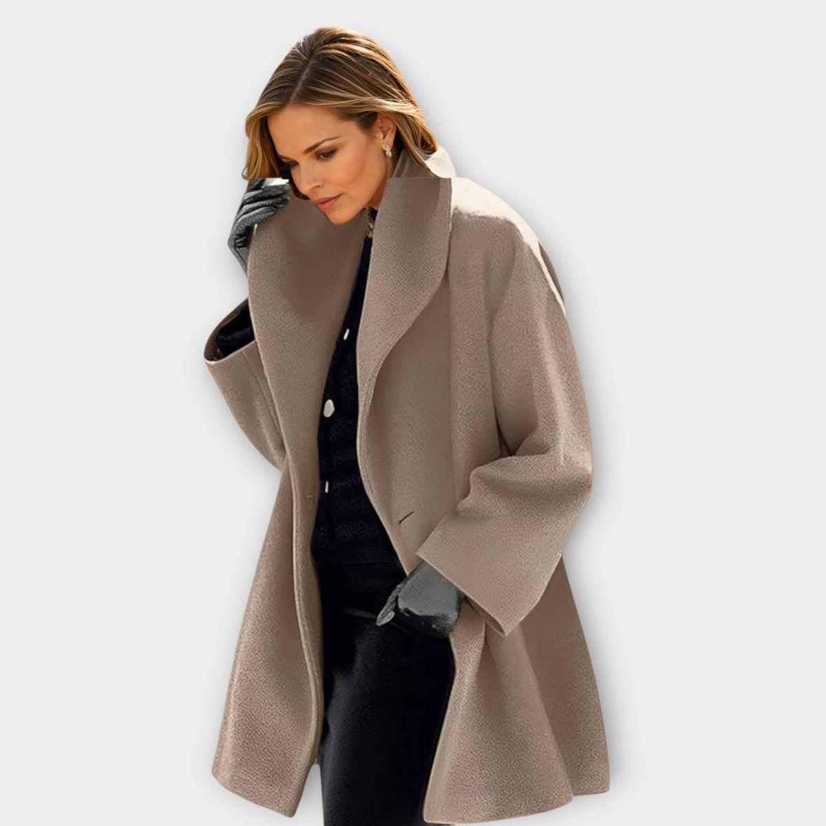 Dame Oversized Frakke til Vinteren