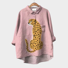 Dame Bluse med Dyremotiv og Grafiske Tryk