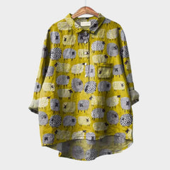 Dame Bluse med Dyremotiv og Grafiske Tryk