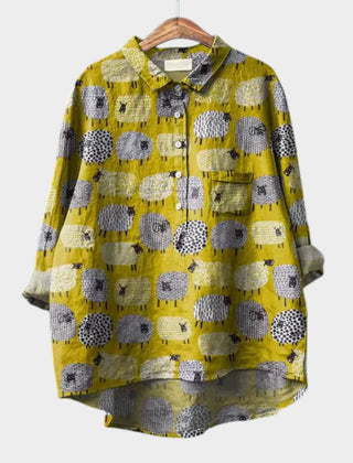 Dame Bluse med Dyremotiv og Grafiske Tryk